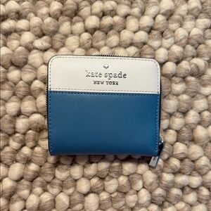 Kate Spade Blue and White Wallet